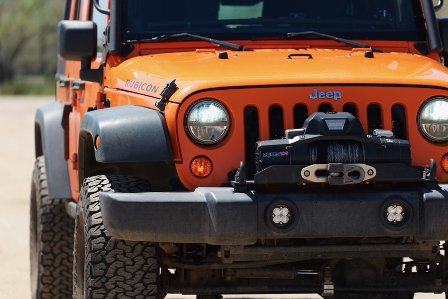 Front bumper and Warn winch